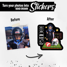 Load image into Gallery viewer, Personalized Stickers for Football
