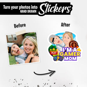 Personalized Stickers for Gamer Mom