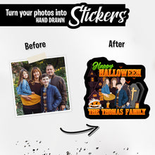 Load image into Gallery viewer, Personalized Stickers for Halloween Family Sticker
