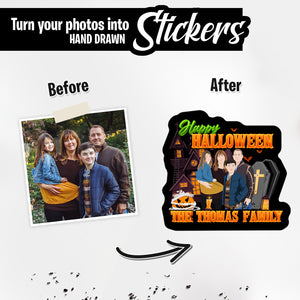Personalized Stickers for Halloween Family Sticker