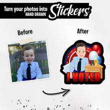 Load image into Gallery viewer, Personalized Stickers for I Voted
