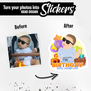 Personalized Stickers for Its Your Birthday Lets Celebrate