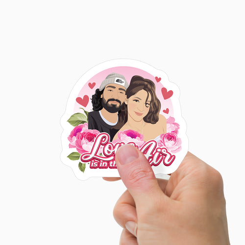 Personalized Stickers for Love is in the air