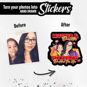 Personalized Stickers for Mom and Daughter