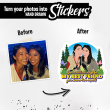 Load image into Gallery viewer, Personalized Stickers for My best friend because she knows too much
