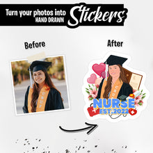 Load image into Gallery viewer, Personalized Stickers for Nursing Graduation Year
