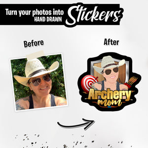 Personalized Stickers for Personalized Archery Mom