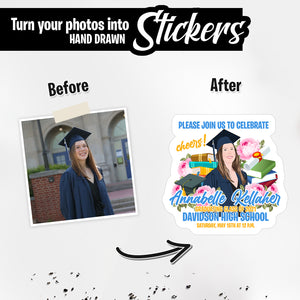 Personalized Stickers for Please Join Us to Celebrate Graduation