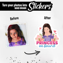 Load image into Gallery viewer, Personalized Stickers for Princess on Board
