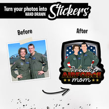 Load image into Gallery viewer, Personalized Stickers for Proud Air Force Mom

