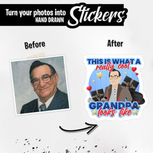 Load image into Gallery viewer, Personalized Stickers for Really Cool Grandpa

