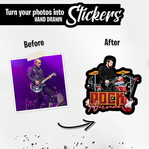 Personalized Stickers for Rock Band