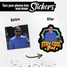 Load image into Gallery viewer, Personalized Stickers for Stay Cool Dad
