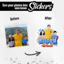 Load image into Gallery viewer, Personalized Stickers for Super Dad
