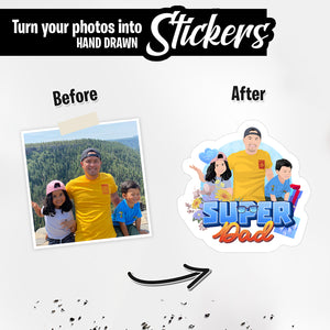 Personalized Stickers for Super Dad
