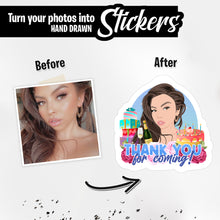 Load image into Gallery viewer, Personalized Stickers for Thanks for Thank You for Coming Adult Birthday

