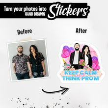 Load image into Gallery viewer, Personalized Stickers for Think Calm Think Prom
