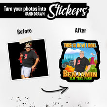 Load image into Gallery viewer, Personalized Stickers for This Is how I Roll Farmer Name
