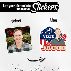 Personalized Stickers for Vote For Name
