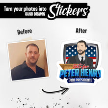 Load image into Gallery viewer, Personalized Stickers for Vote For President
