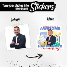 Load image into Gallery viewer, Personalized Stickers for Working with You Is Awesome
