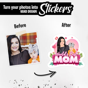 Personalized Stickers for Worlds Best Mom