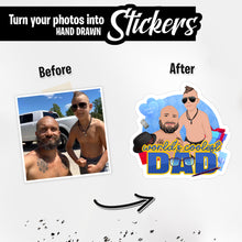 Load image into Gallery viewer, Personalized Stickers for Worlds Coolest Dad
