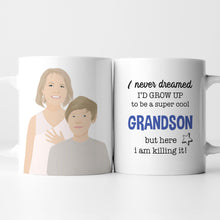 Load image into Gallery viewer, Personalized Super Cool Grandson Mugs
