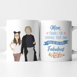 Personalized Thanks Mom Were Fabulous Mug