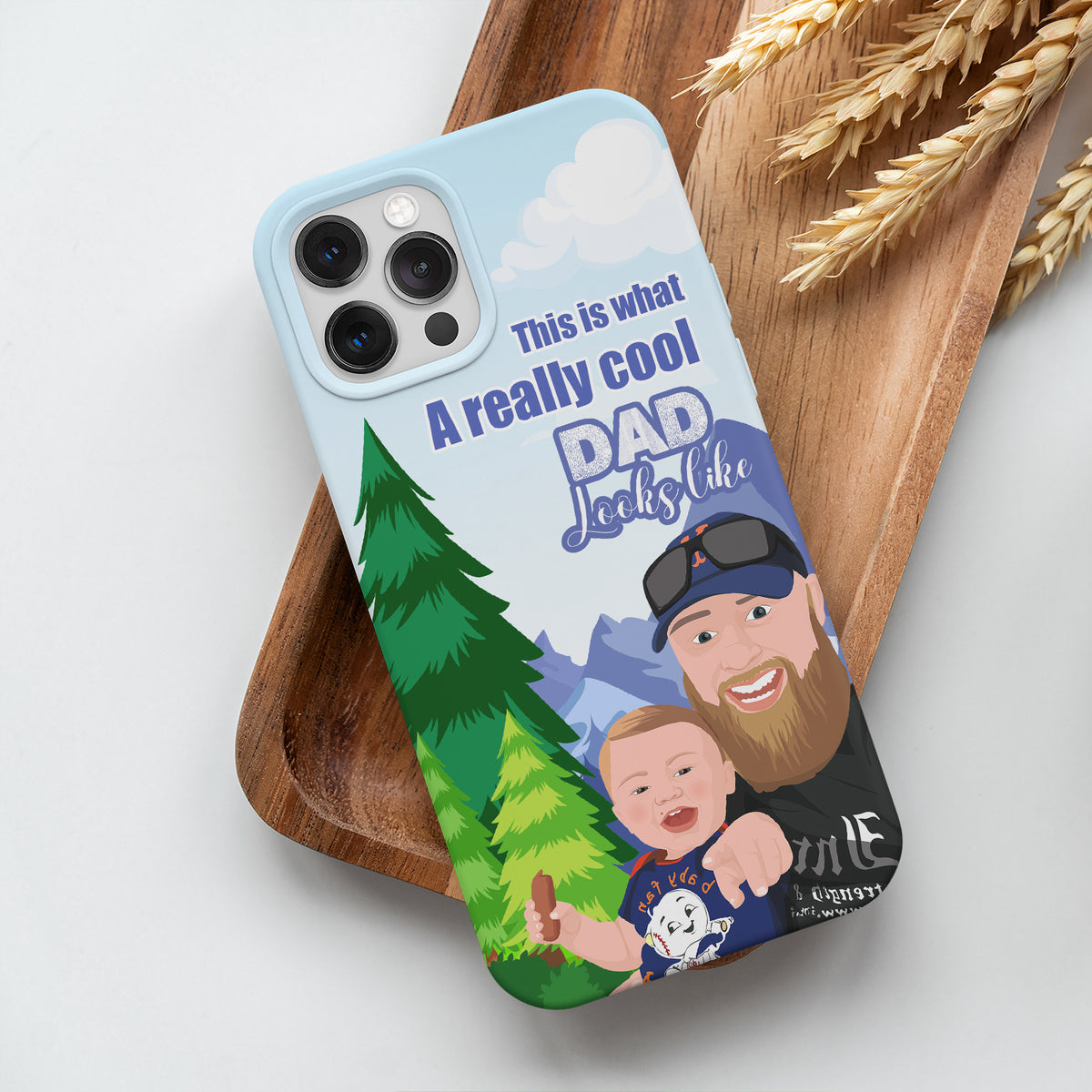 Cool Dad Phone Case Personalized – Personalized Drawing Gifts