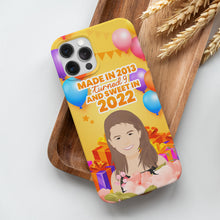 Load image into Gallery viewer, Personalized custom phone case Birthday Year
