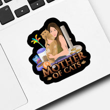 Load image into Gallery viewer, Personalized mother of cats Sticker designs customize for a personal touch
