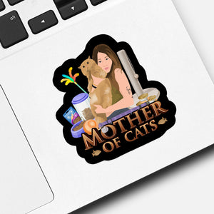 Personalized mother of cats Sticker designs customize for a personal touch