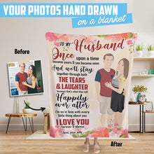 Load image into Gallery viewer, Personalized throw blanket for your lovely husband
