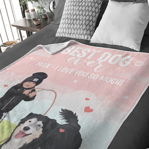 Personalized throw blanket Best Dog Ever