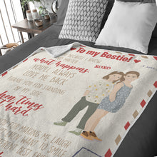 Load image into Gallery viewer, Personalized throw blanket for you Bestie
