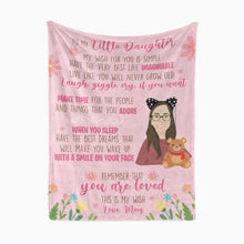 Load image into Gallery viewer, Personalized throw blanket from mom to daughter
