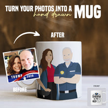 Load image into Gallery viewer, Police Mug Sticker designs customize for a personal touch
