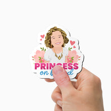 Load image into Gallery viewer, Princess on Board Magnet Personalized
