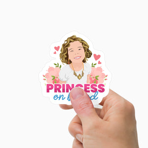 Princess on Board Sticker Personalized