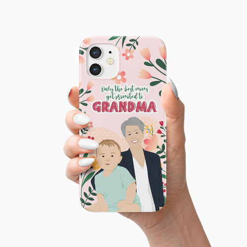 Promoted to Grandma phone case personalized