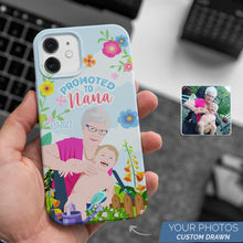 Load image into Gallery viewer, Promoted to Nana cell phone case personalized
