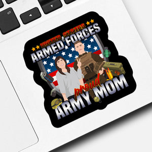Proud Army Mom Sticker designs customize for a personal touch