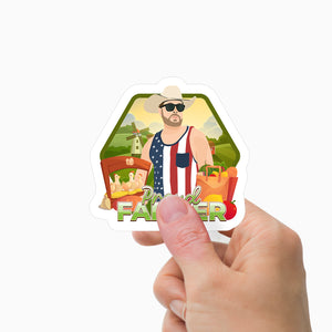 Proud Farmer Stickers Personalized