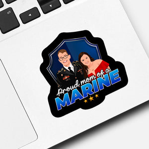 Proud Mom of A Marine Sticker designs customize for a personal touch