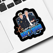 Load image into Gallery viewer, Proud Navy Mom Sticker designs customize for a personal touch
