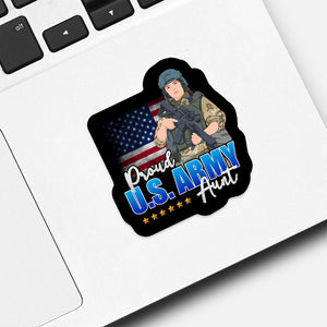 Proud aunt of a us army soldier stickers Sticker designs customize for a personal touch