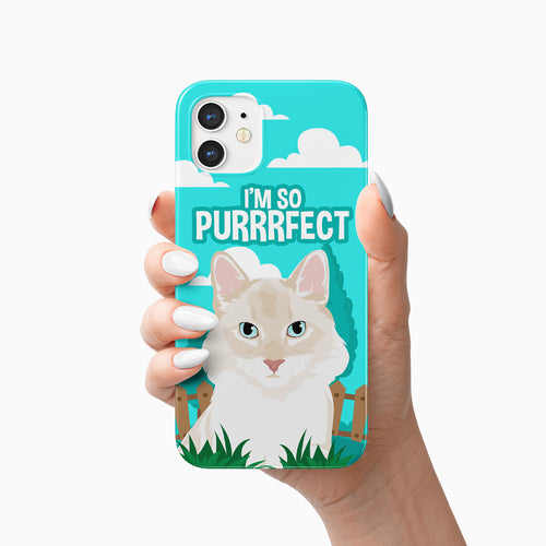 Purrfect phone case personalized