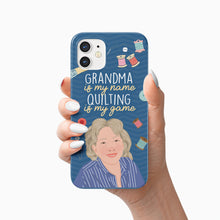 Load image into Gallery viewer, Quilting Grandma phone case personalized
