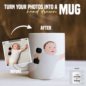Rather Be Sleeping Custom Coffee Mug Funny Mug